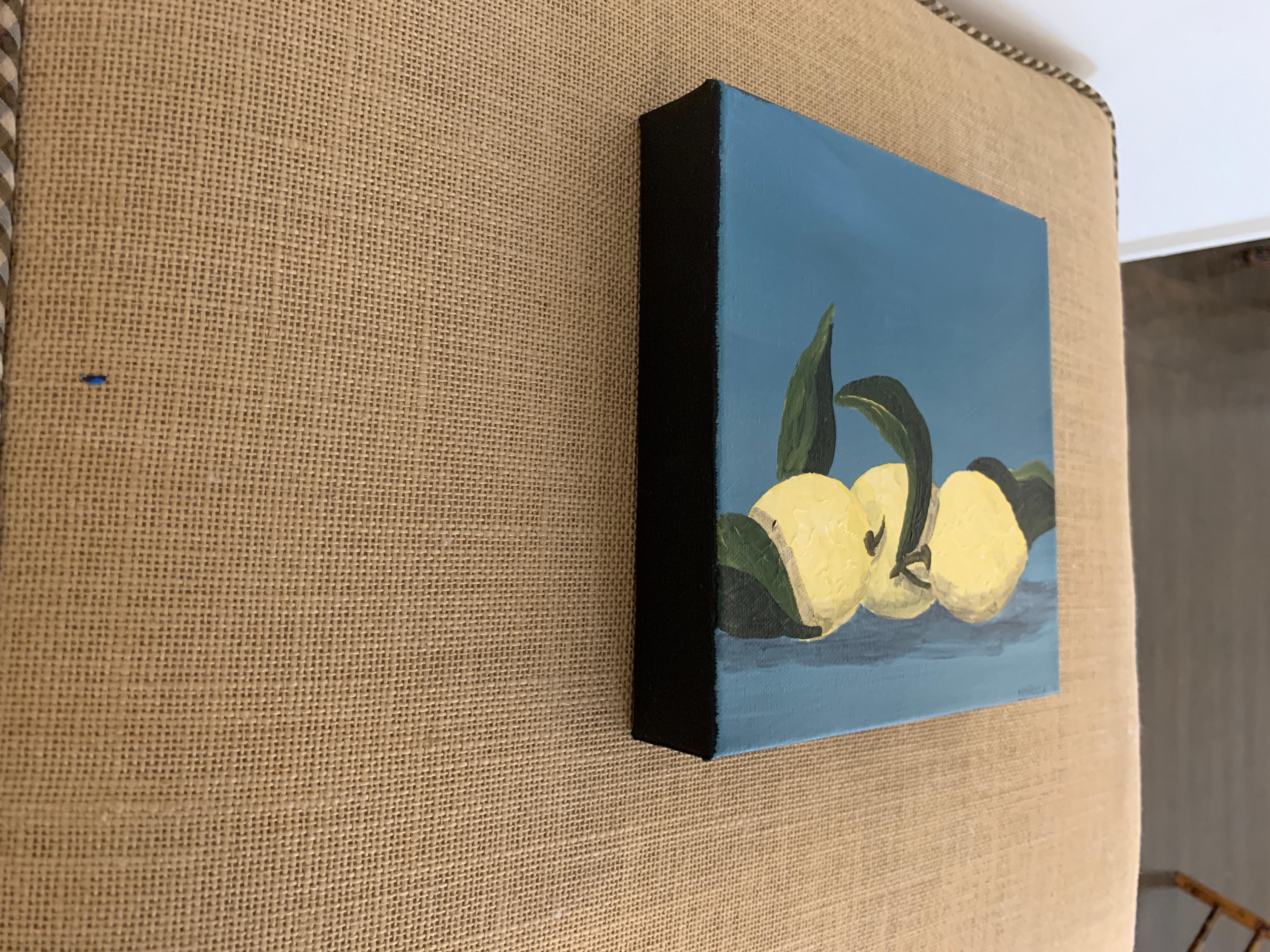 Lemons IV by Susan Kinsella, Contemporary Square Still-Life Painting 5