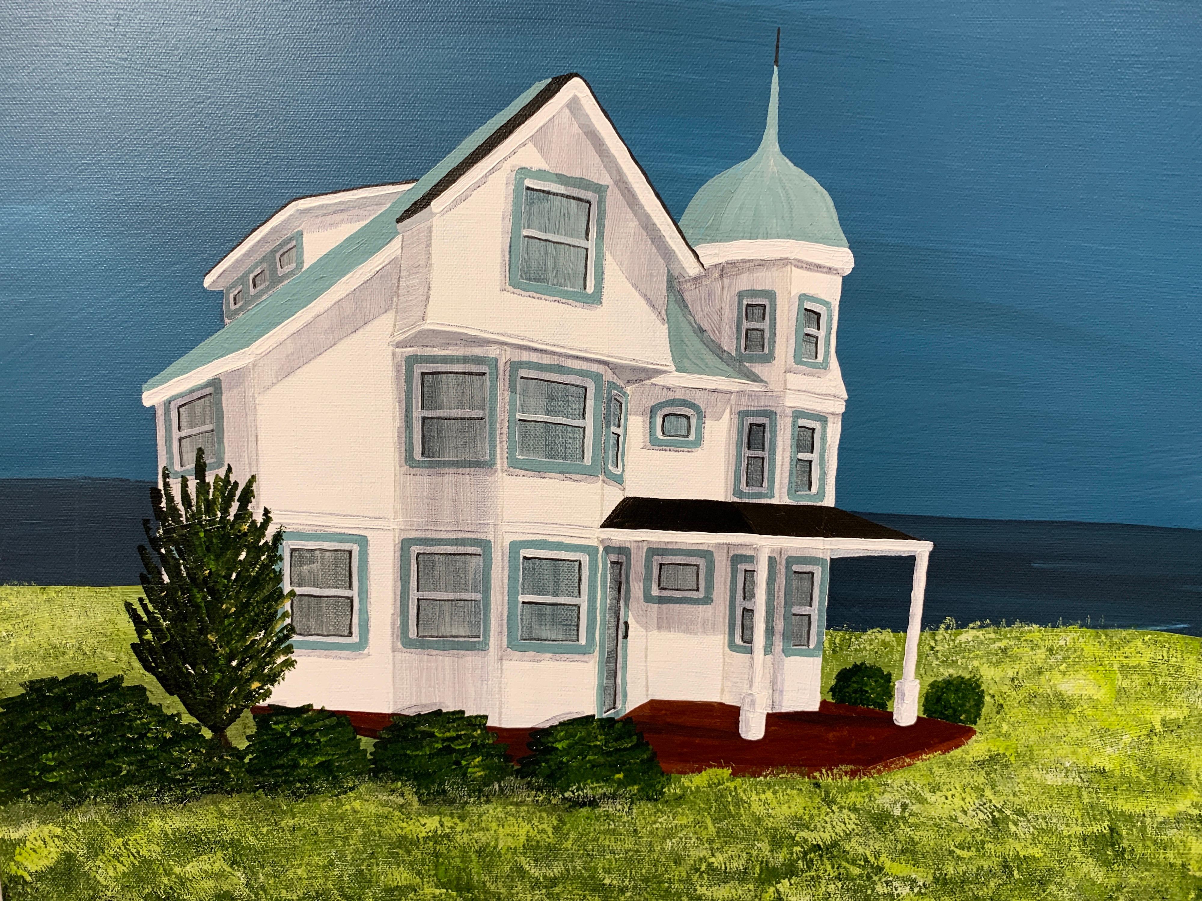 Old Cottage on the Cape by Susan Kinsella, Landscape Acrylic on Canvas Painting 4