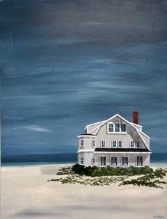 On the Cape by Susan Kinsella, Contemporary Landscape Acrylic on Canvas Painting