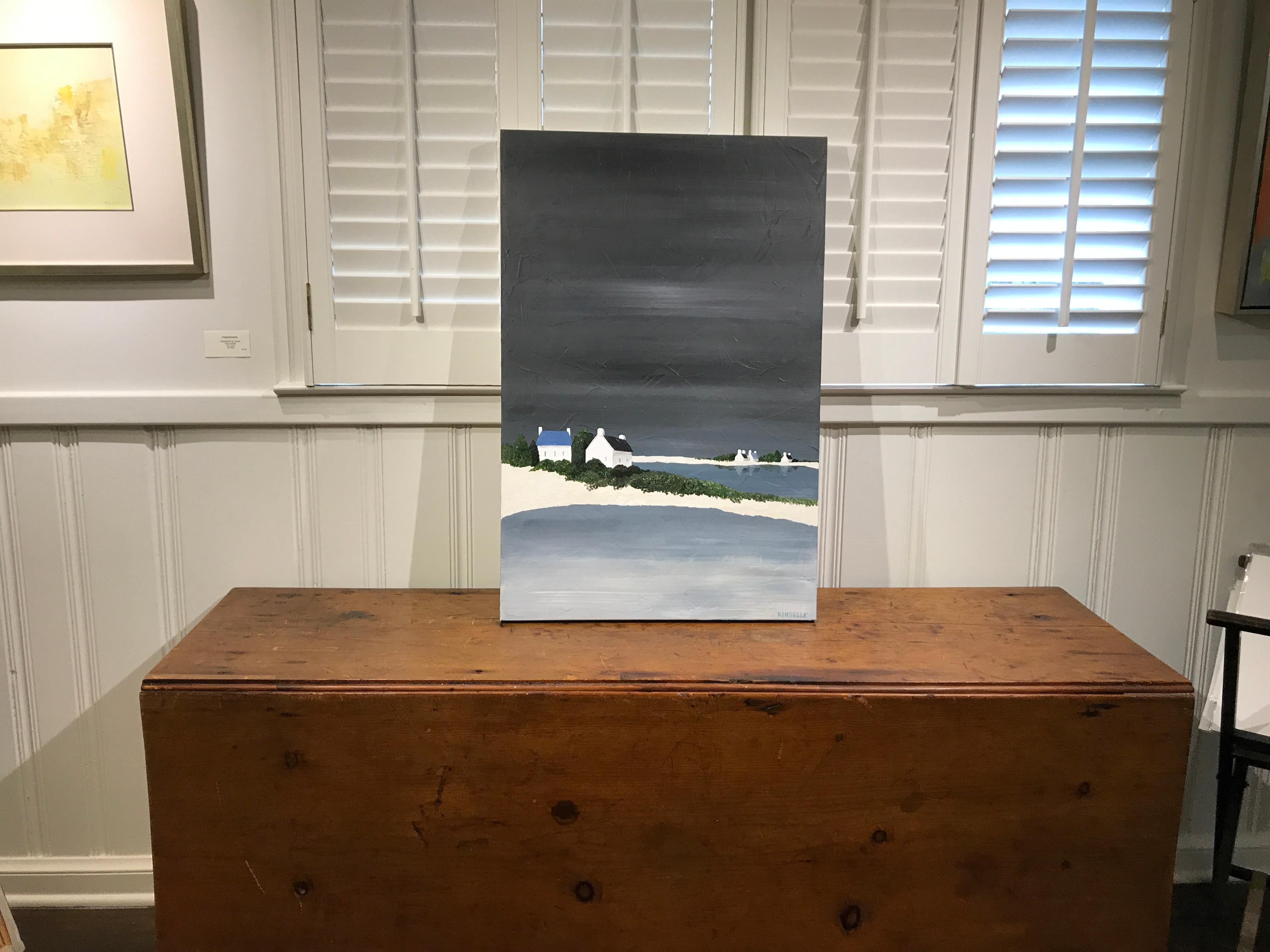 Peaceful Shores, Susan Kinsella 2018 Vertical Contemporary Coastal Painting 1