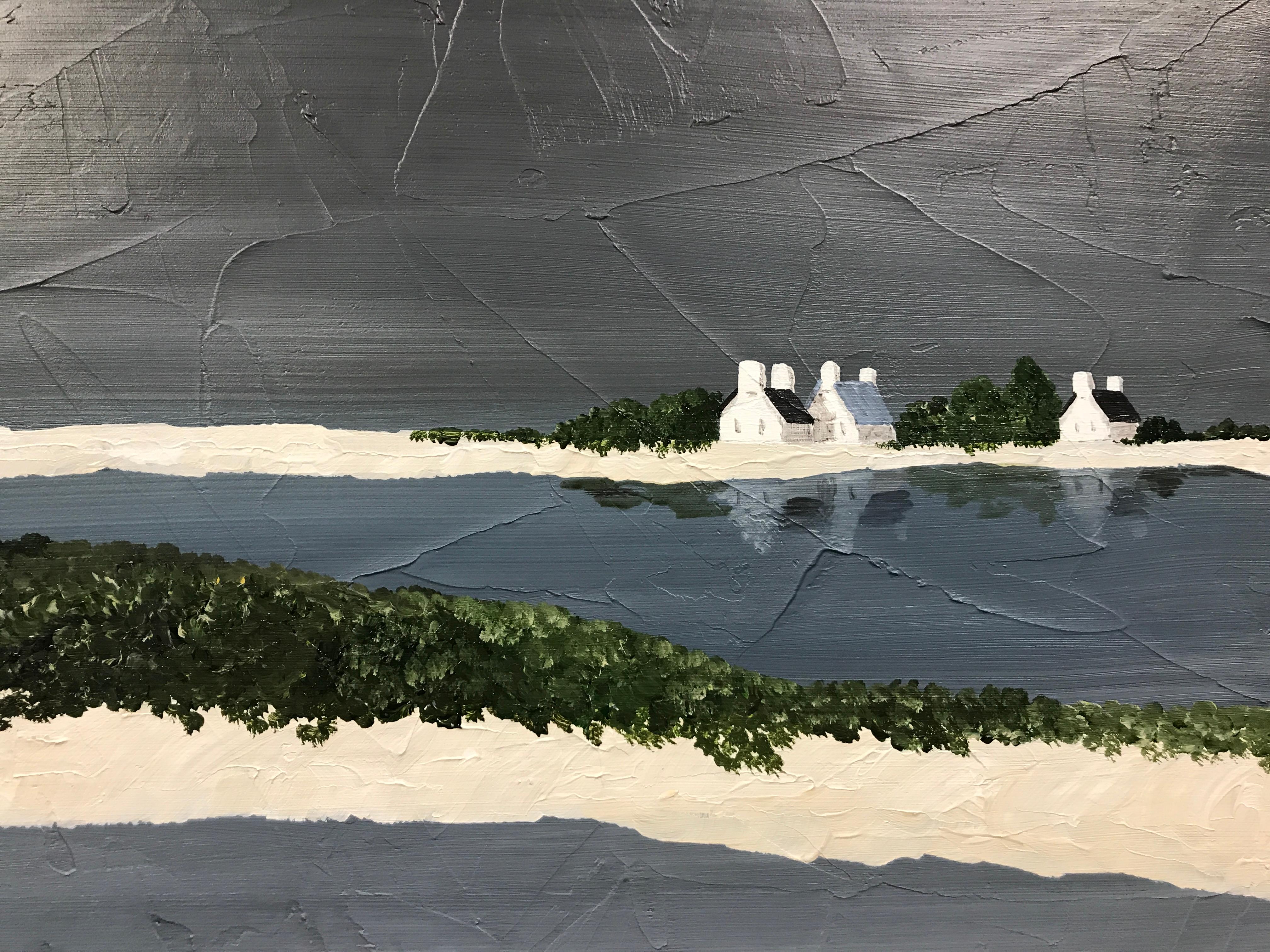 Peaceful Shores, Susan Kinsella 2018 Vertical Contemporary Coastal Painting 4