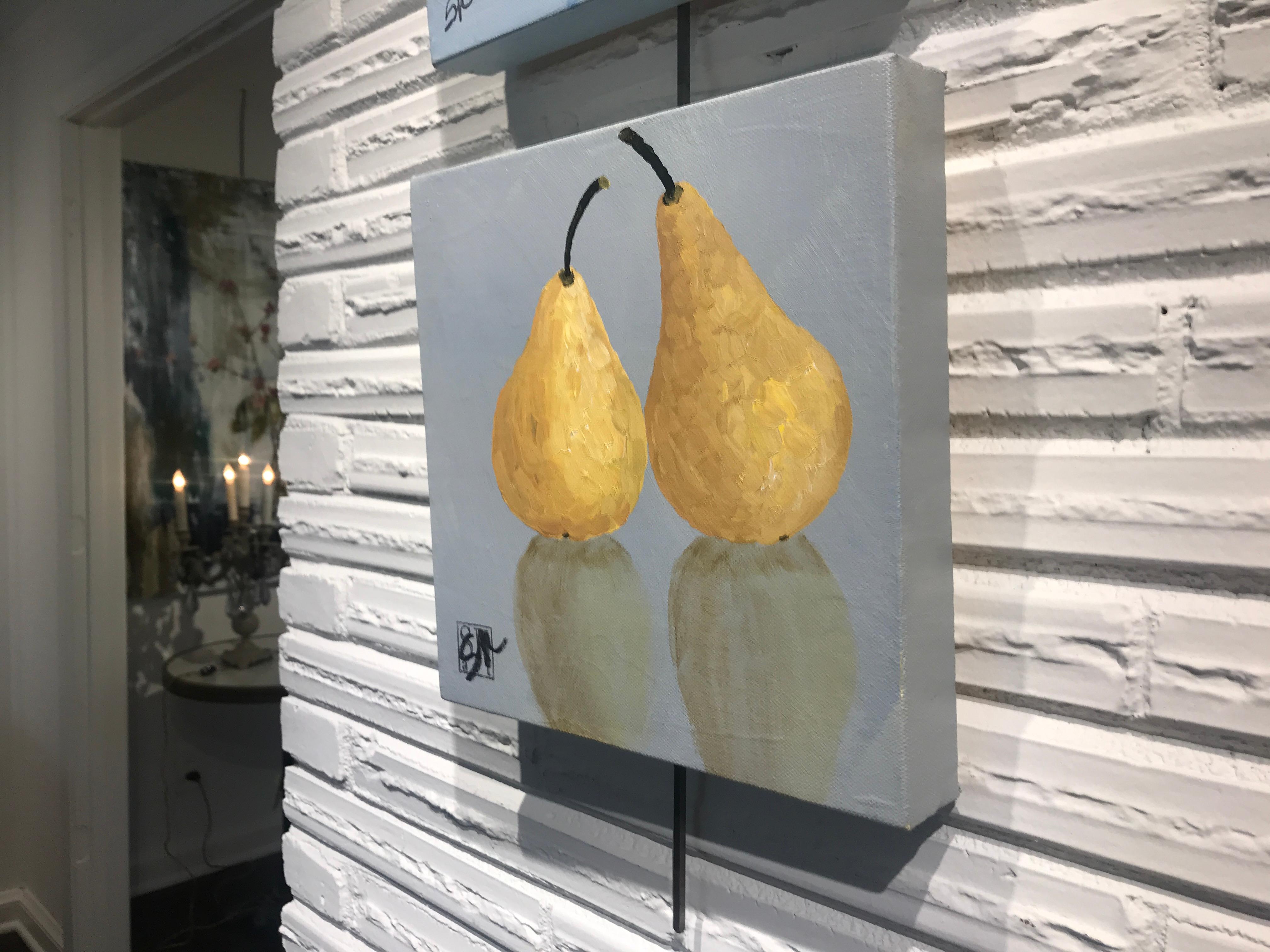 Pears by Susan Kinsella, Petite Contemporary Still-Life Acrylic Square Painting 6