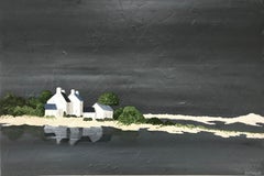 Quietly Reflecting, Susan Kinsella Horizontal Contemporary Coastal Painting