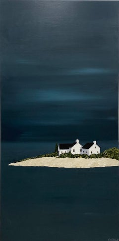 Quietly Waiting by Susan Kinsella, Tall Contemporary Landscape Painting