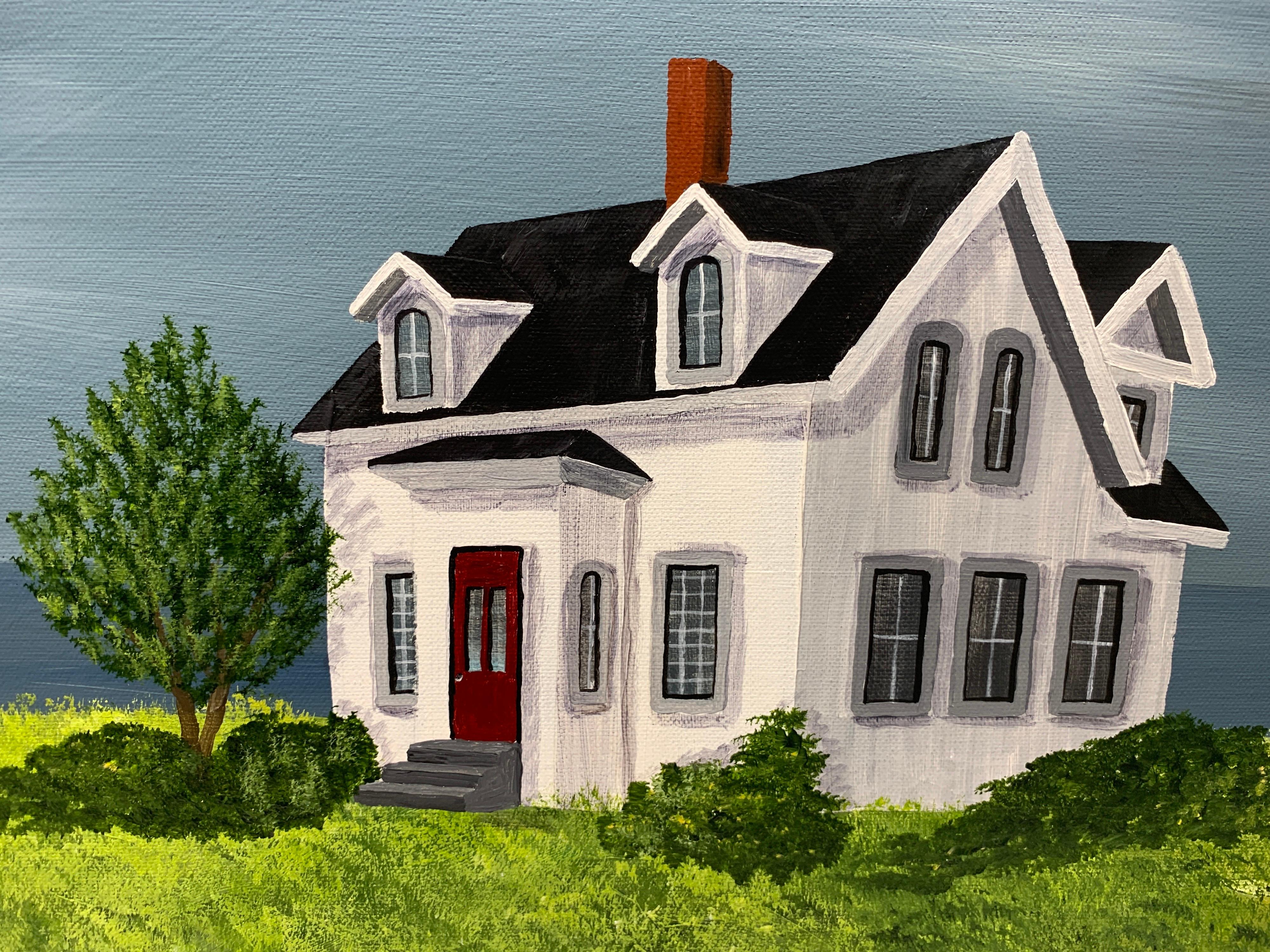 Sanctuary Cottage by Susan Kinsella, Nautical Acrylic on Canvas Painting 4