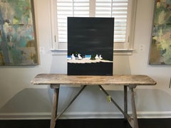 Serene Village by Susan Kinsella, Vertical Contemporary Coastal Painting