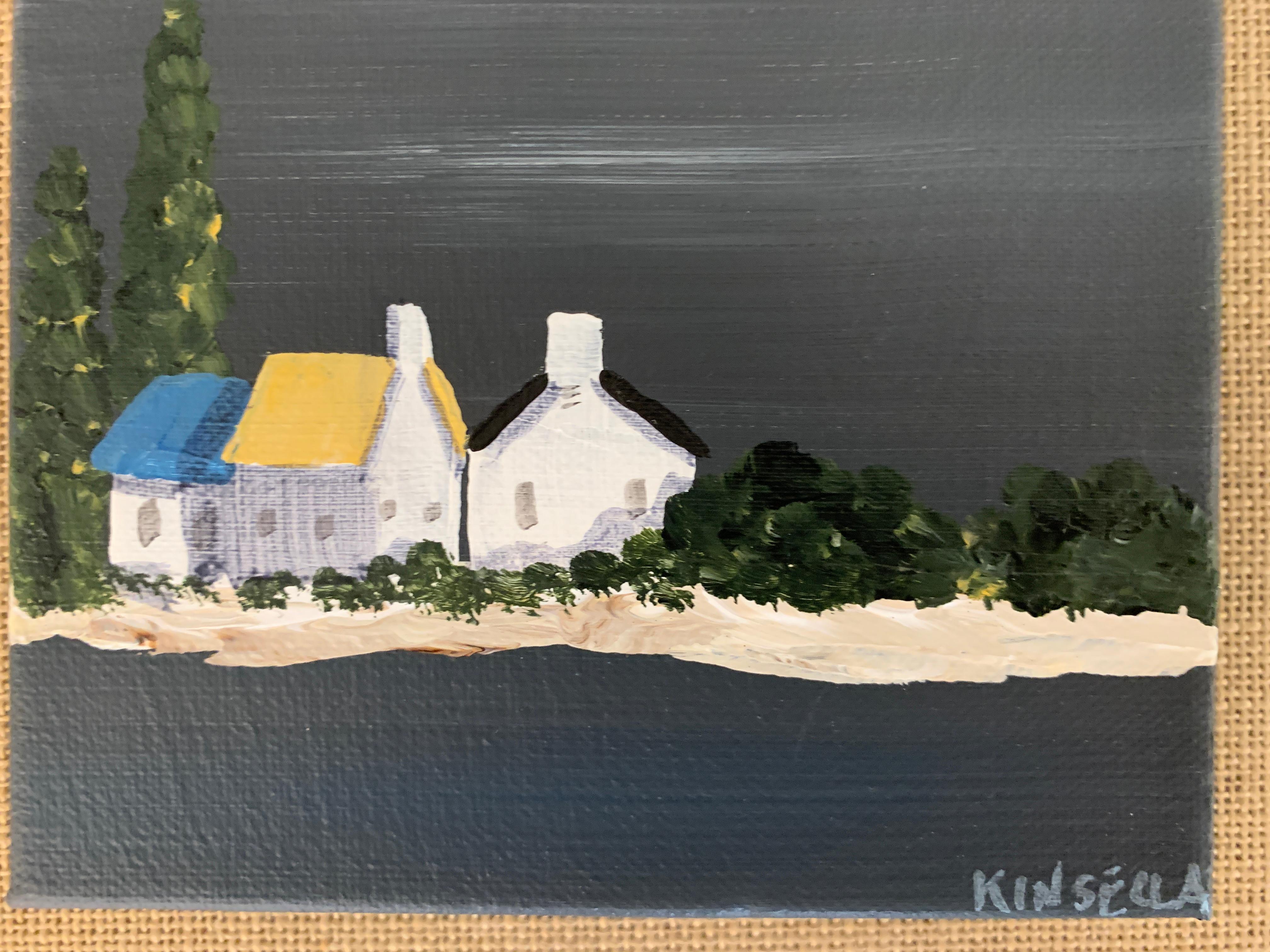 Small Work #20 by Susan Kinsella, Small Acrylic Contemporary Coastal Painting 2