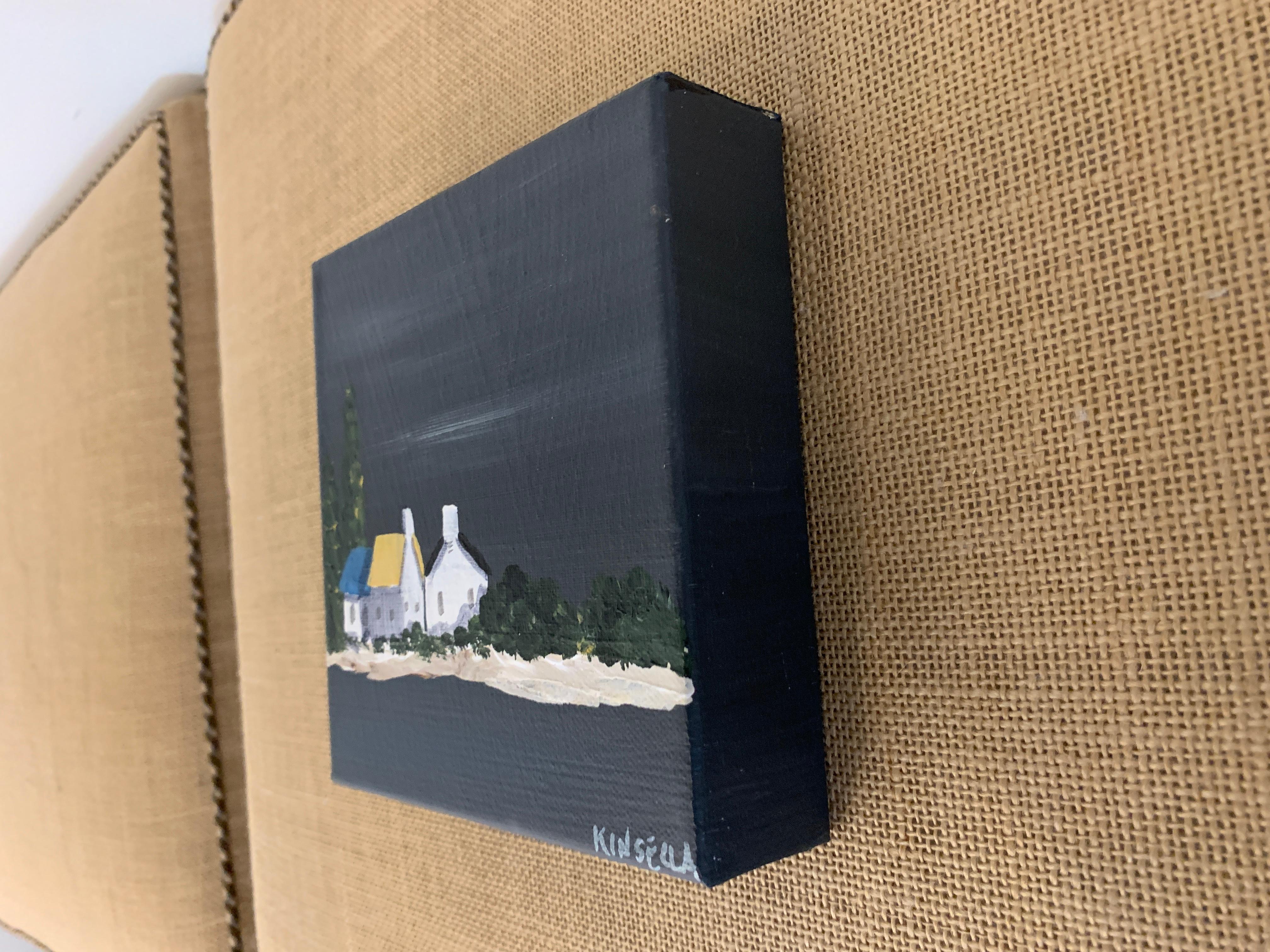 Small Work #20 by Susan Kinsella, Small Acrylic Contemporary Coastal Painting 3