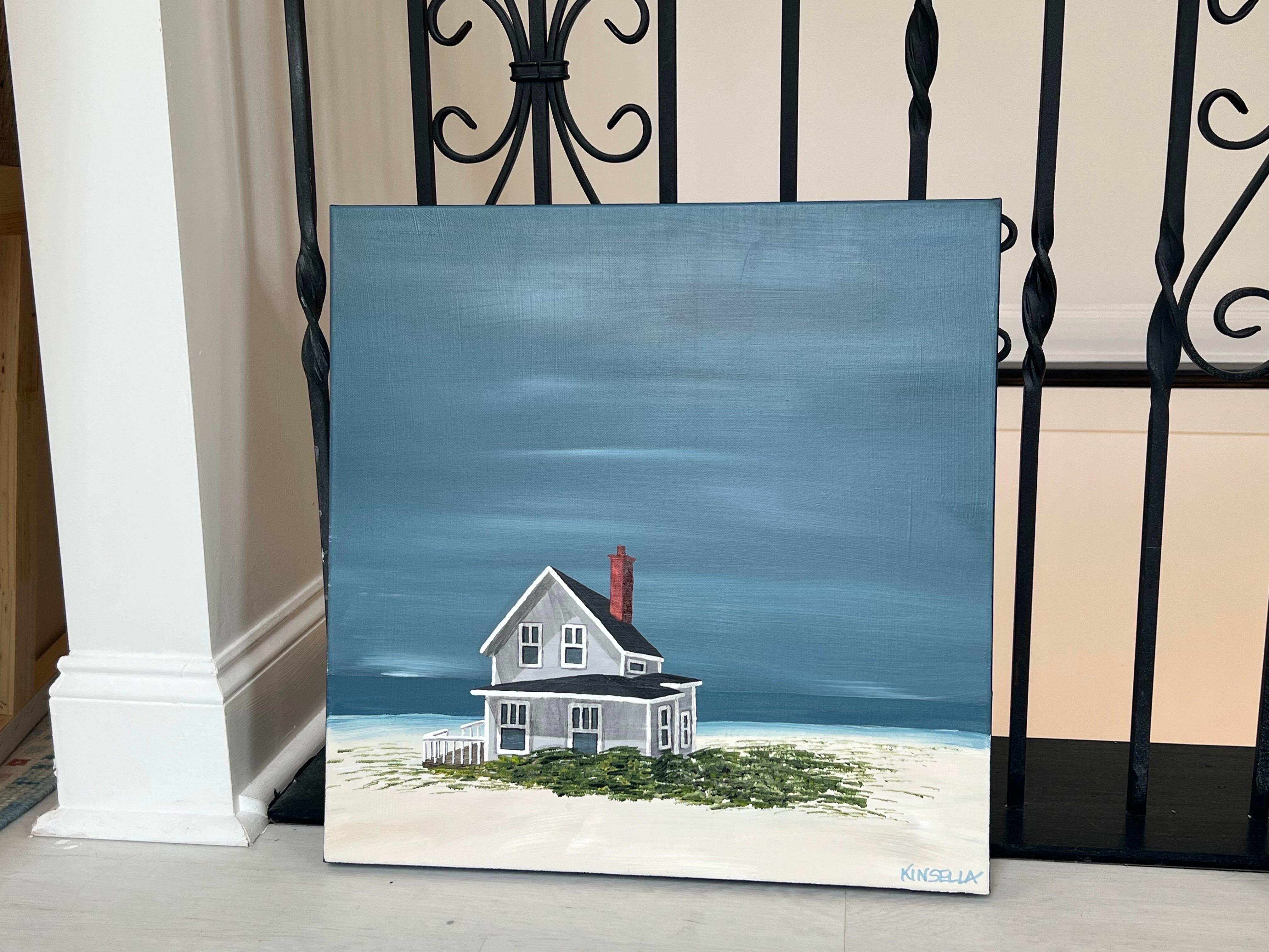 Peinture carrée à l'acrylique sur toile « Sweet Memories » de Susan Kinsella 1