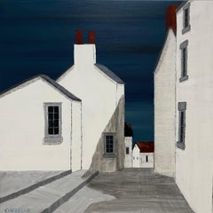 Susan Kinsella - View to the Sea by Susan Kinsella, Small Figurative Acrylic on Canvas Painting View to the Sea by Susan Kinsella, Small Figurative Acrylic on Canvas Painting