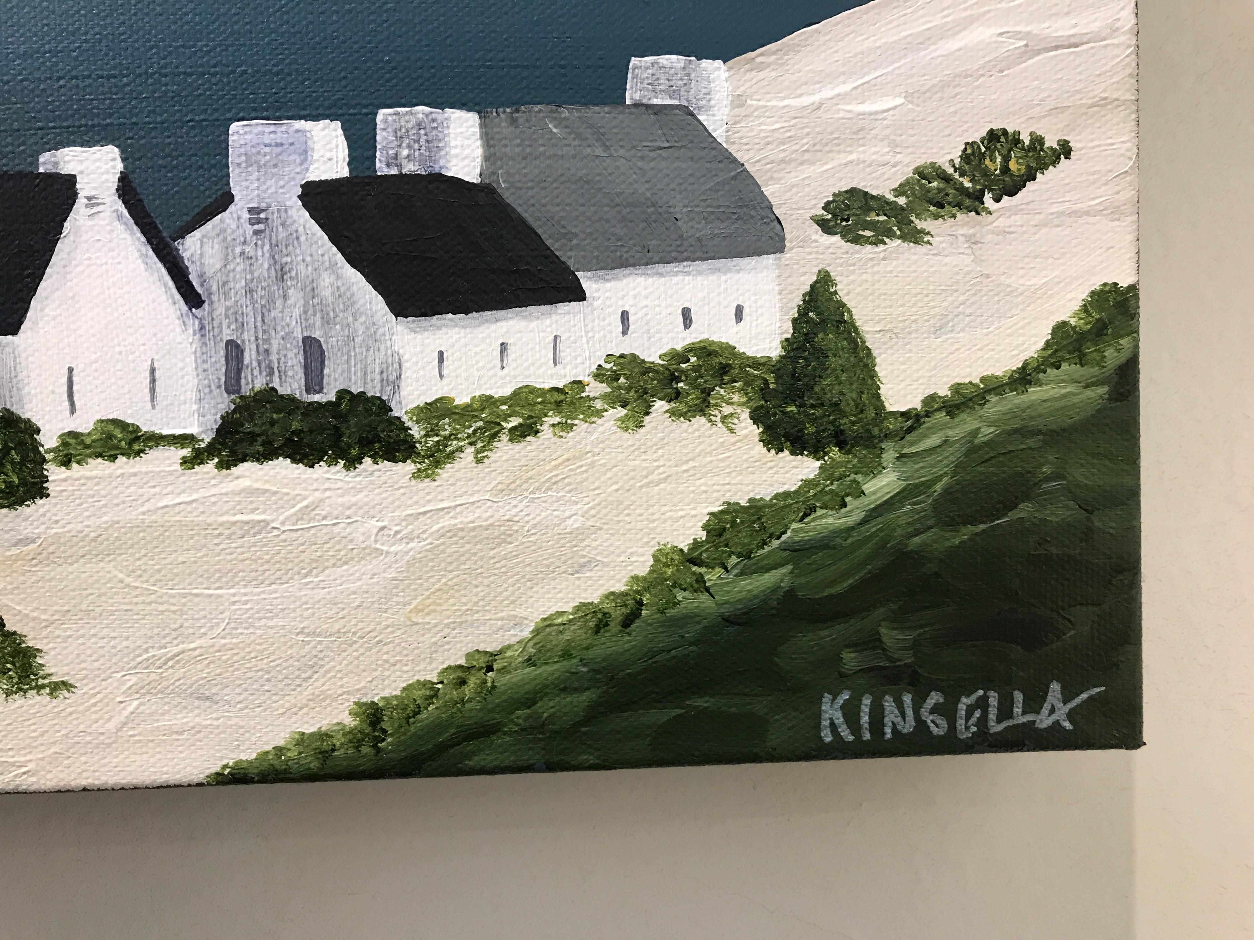 Village of Joy, Susan Kinsella Contemporary Acrylic Coastal Landscape Painting 2
