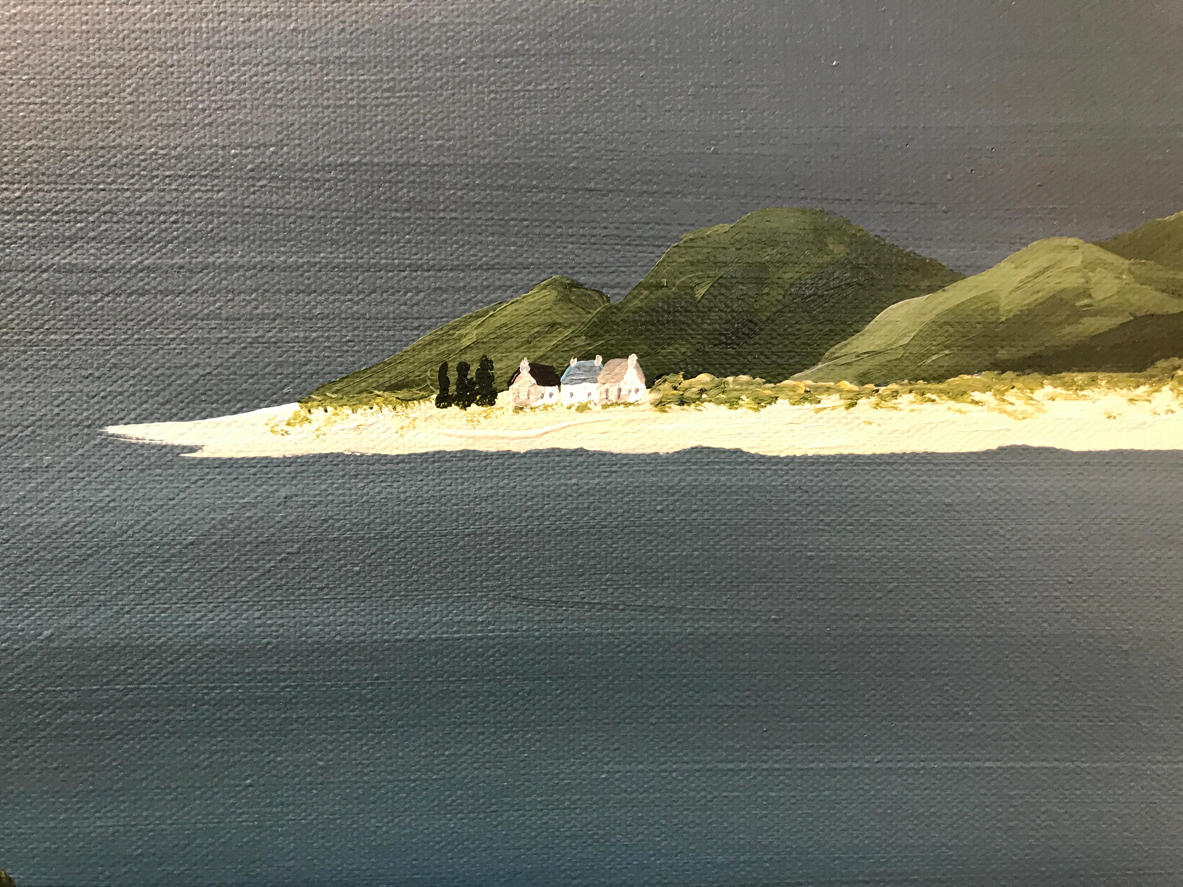 Village of Joy, Susan Kinsella Contemporary Acrylic Coastal Landscape Painting 4