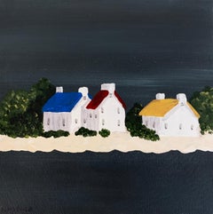 Village VII by Susan Kinsella, Small Acrylic Contemporary Coastal Painting