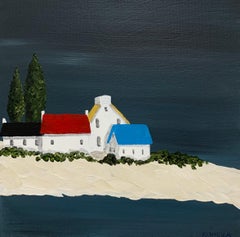 Village XIV by Susan Kinsella, Small Acrylic Contemporary Coastal Painting