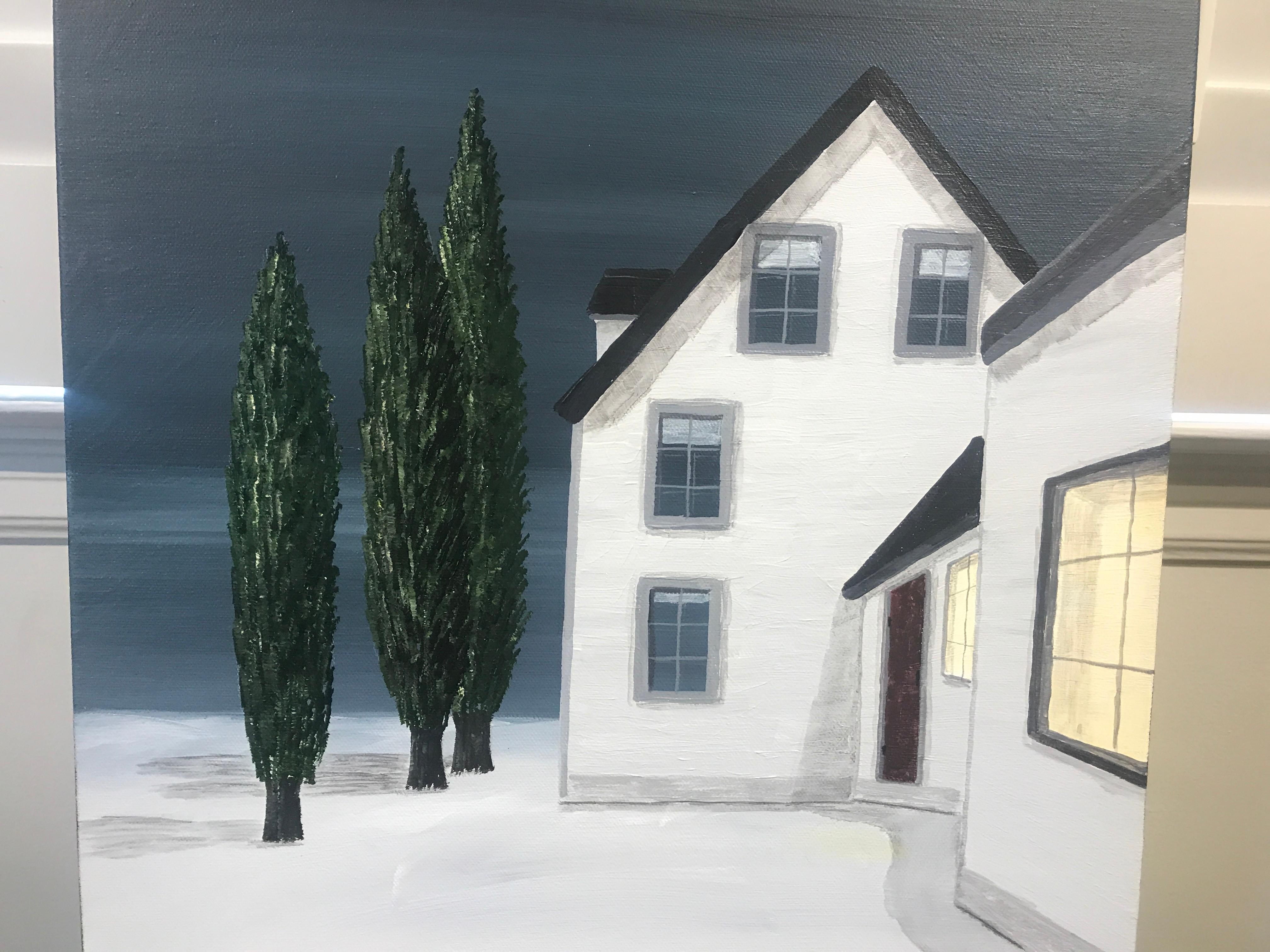 Warmth Reflected by Susan Kinsella, Narrow Vertical Contemporary Landscape 3