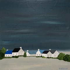 Where We Gather by Susan Kinsella, Square Contemporary Coastal Painting