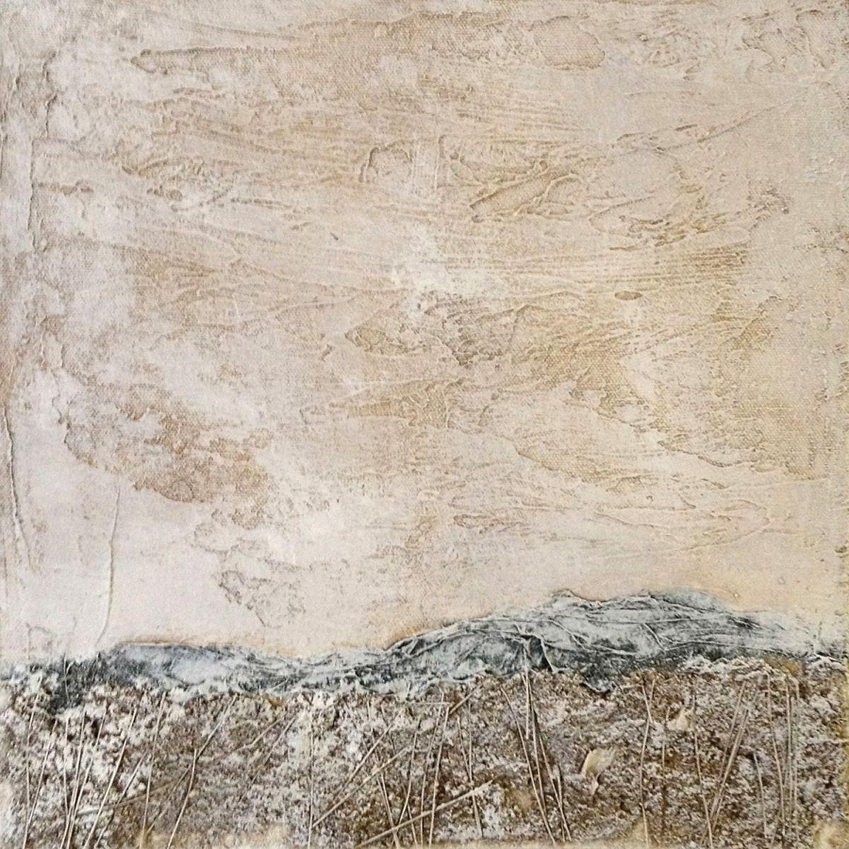 White Knuckles 7, tecnica mista su tela - Mixed Media Art di Susan Leggitt