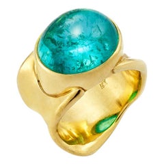 Susan Lister Locke 15.76ct Paraiba Tourmaline Set in 18kt Gold Pointer Setting