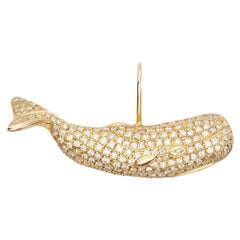 Susan Lister Locke "Magnificent Moby" in 14kt Yellow Gold with Pavé Diamonds