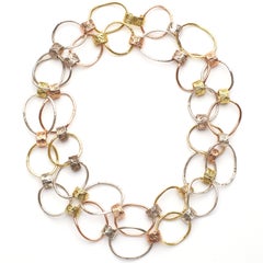 Susan Lister Locke Multi-Link Hand-Hammered Necklace