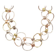 Susan Lister Locke Multi-Link Hand-Hammered Necklace