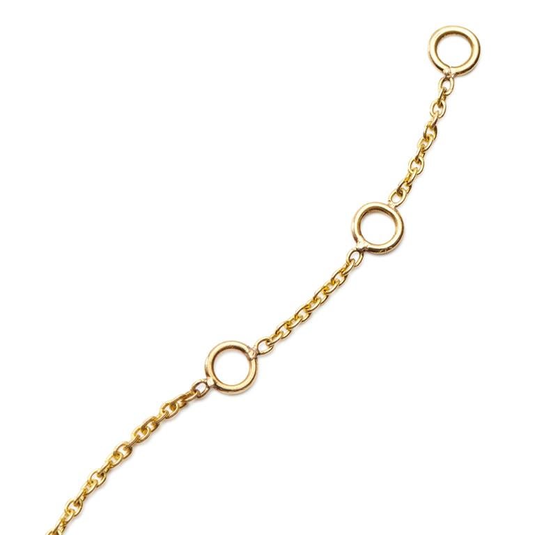 Women's Susan Lister Locke Nantucket “ACK” in Diamonds Necklace in 18kt Yellow Gold For Sale