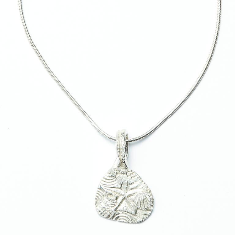 Contemporary Susan Lister Locke The Beach Pendant in Sterling Silver For Sale