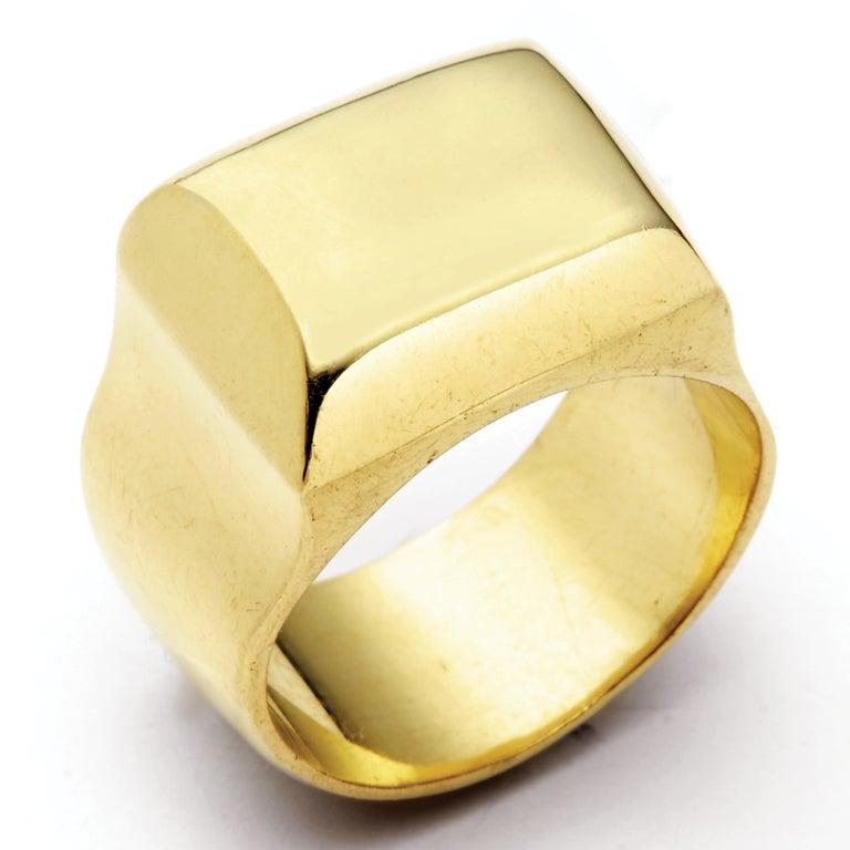 For Sale:  Susan Lister Locke The Greek Signet Ring in 18 Karat Gold 3