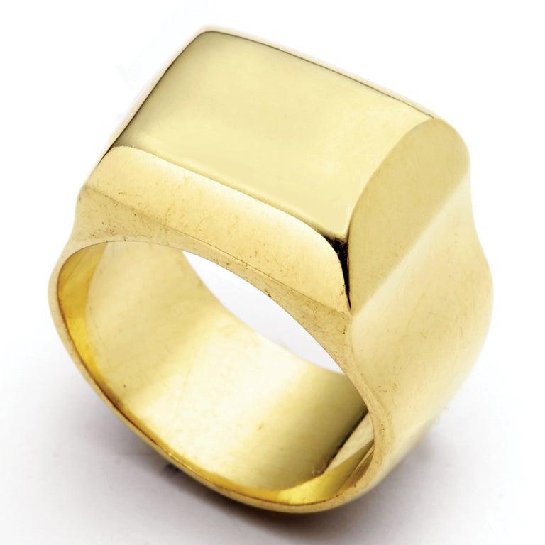 For Sale:  Susan Lister Locke The Greek Signet Ring in 18 Karat Gold 4