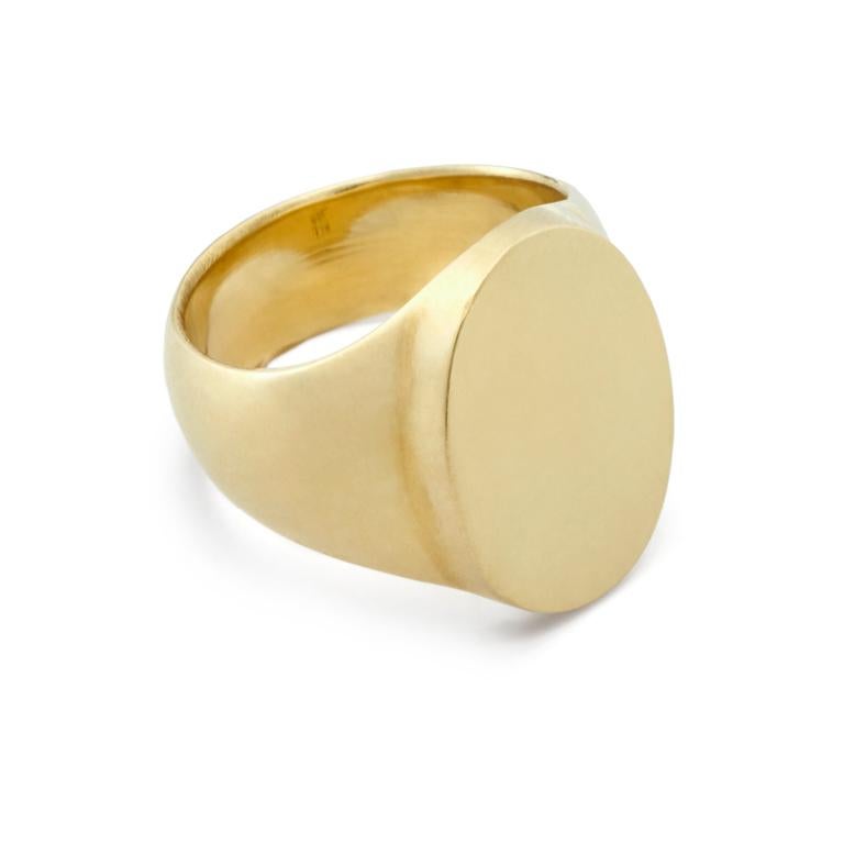 For Sale:  Susan Lister Locke The Scott Signet Ring in 18 Karat Gold 2