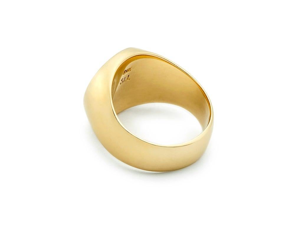 For Sale:  Susan Lister Locke The Swan Signet Ring in 18 Karat Gold 3