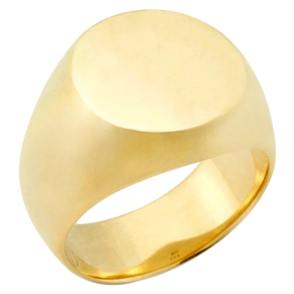 For Sale:  Susan Lister Locke The Swan Signet Ring in 18 Karat Gold