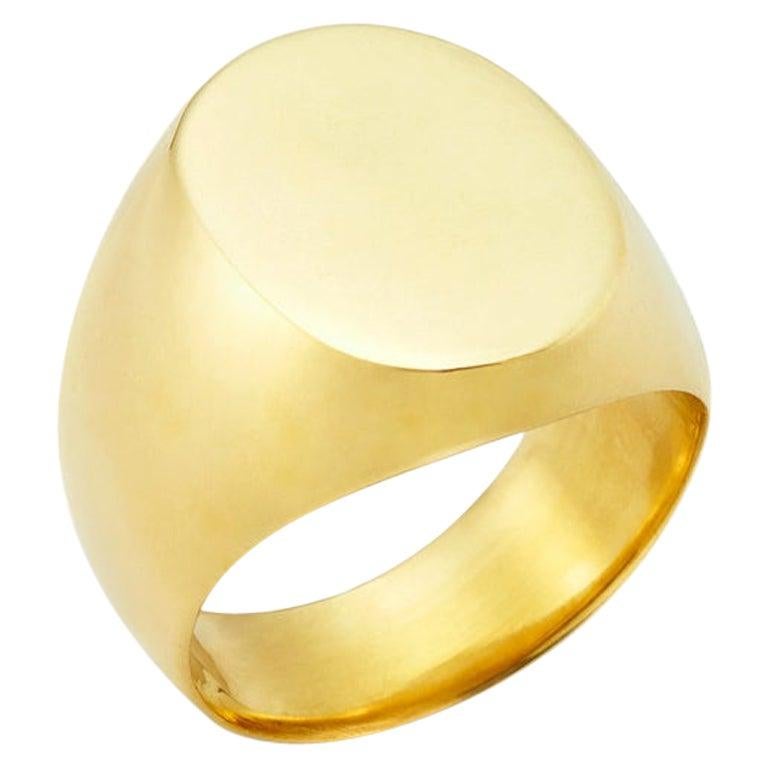 For Sale:  Susan Lister Locke The Tiny Toni Signet Ring in 18 Karat Gold