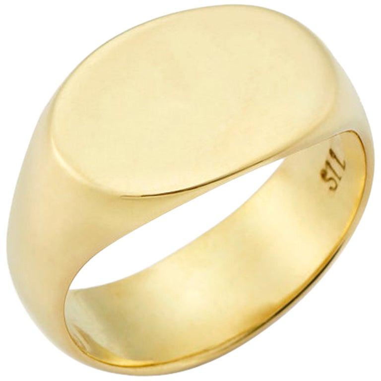 Susan Lister Locke The Tracy Signet Ring in 18 Karat Gold