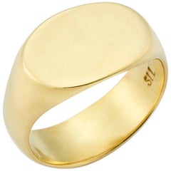 Susan Lister Locke The Tracy Signet Ring in 18 Karat Gold