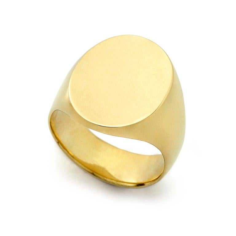 For Sale:  Susan Lister Locke The Tristram Signet Ring in 18 Karat Gold 4