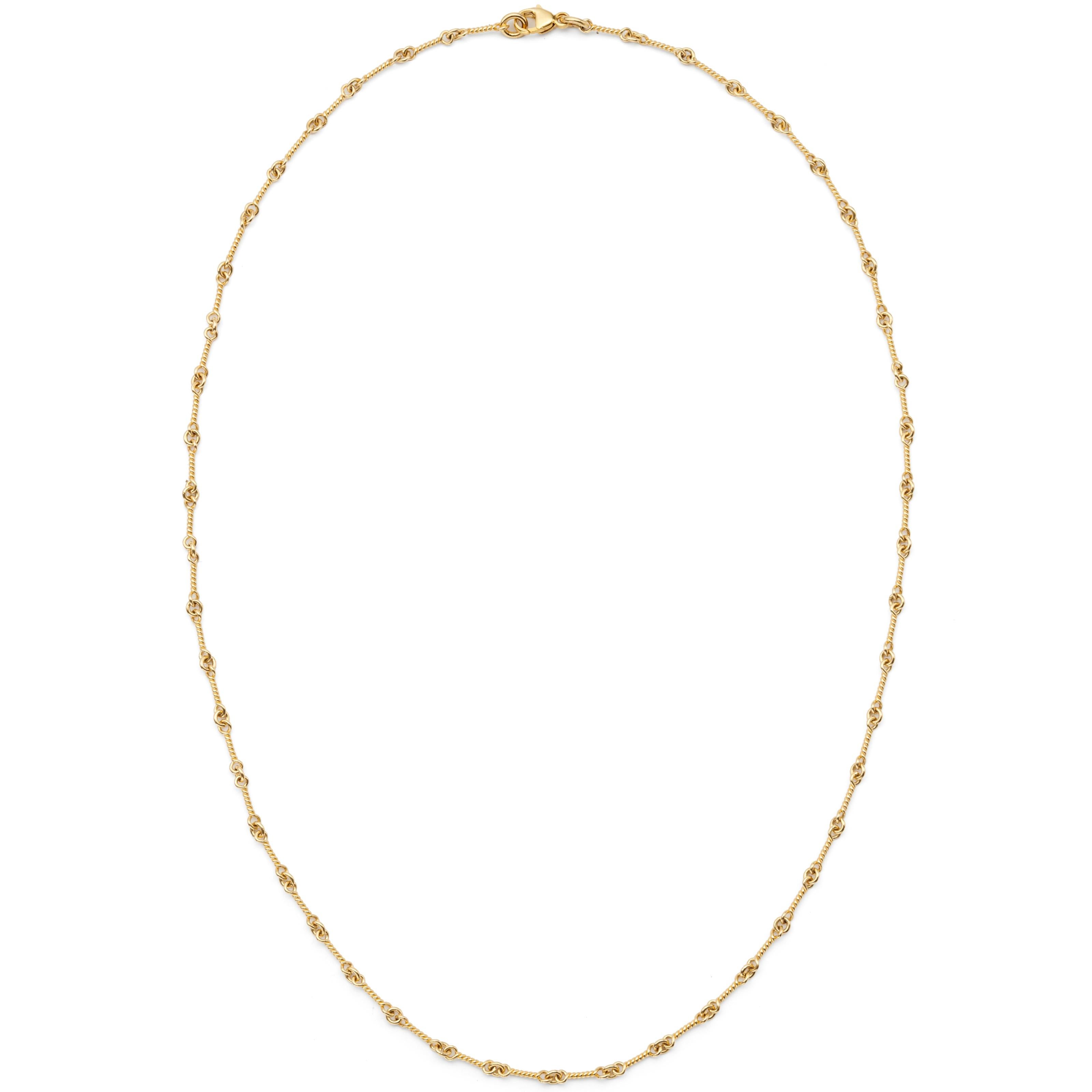 Susan Lister Locke Twist Chain in 18kt Gold In New Condition For Sale In Nantucket, MA