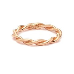 Susan Lister Locke Twists, Twisted Band in 14 Karat Pink Gold