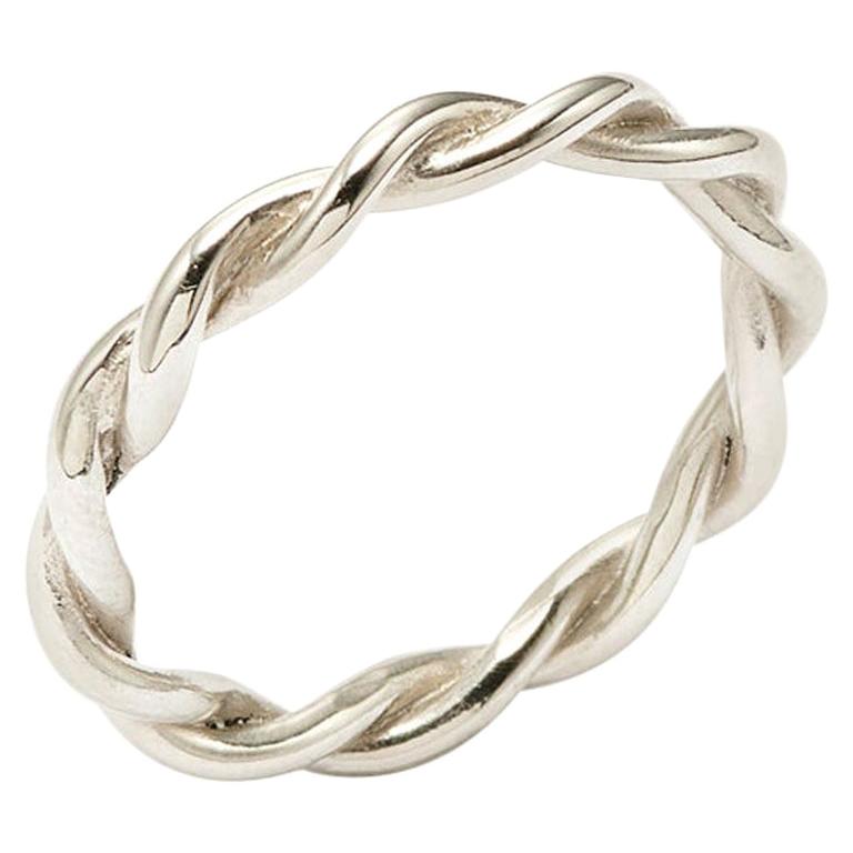 For Sale:  Susan Lister Locke Twists, Twisted Band in 18 Karat White Gold