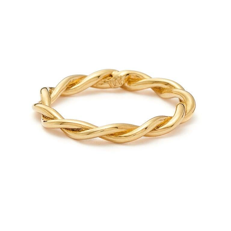 For Sale:  Susan Lister Locke Twists, Twisted Band in 18 Karat Yellow Gold 2