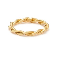 Susan Lister Locke Twists, Twisted Band in 18 Karat Yellow Gold
