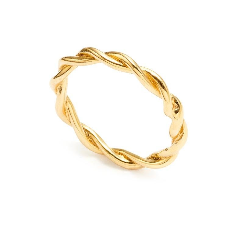 For Sale:  Susan Lister Locke Twists, Twisted Band in 18 Karat Yellow Gold 3