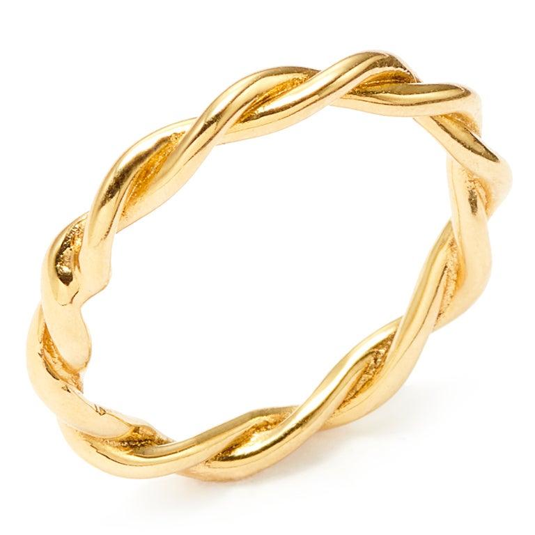 For Sale:  Susan Lister Locke Twists, Twisted Band in 18 Karat Yellow Gold 4