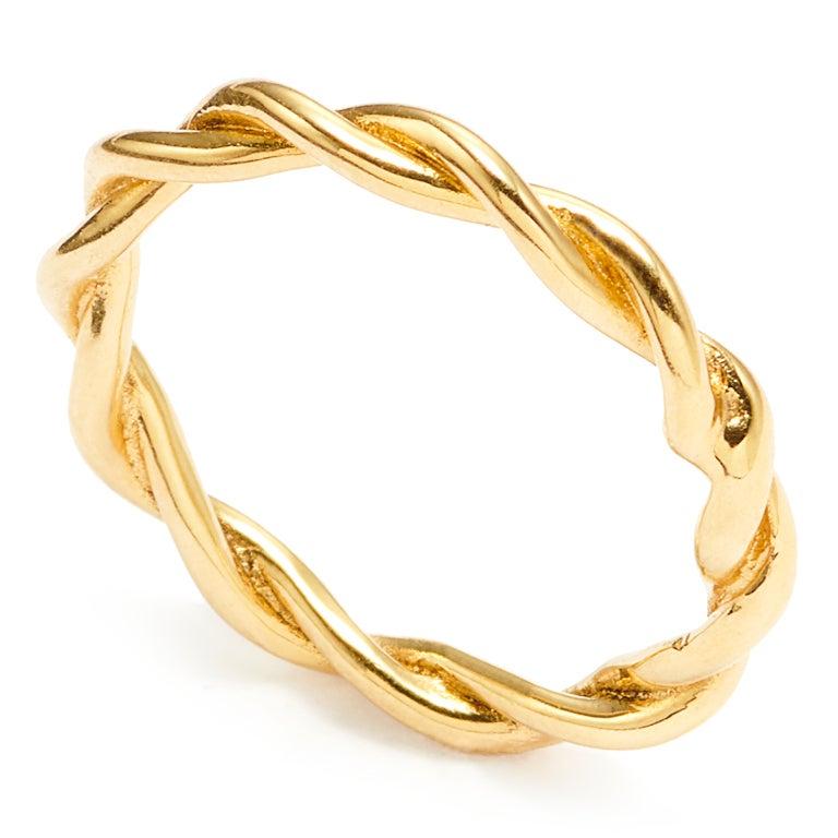For Sale:  Susan Lister Locke Twists, Twisted Band in 18 Karat Yellow Gold 5