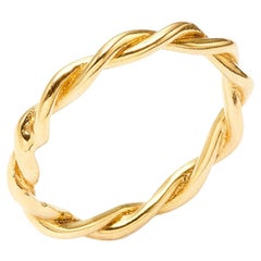 Susan Lister Locke Twists, Twisted Band in 18 Karat Yellow Gold