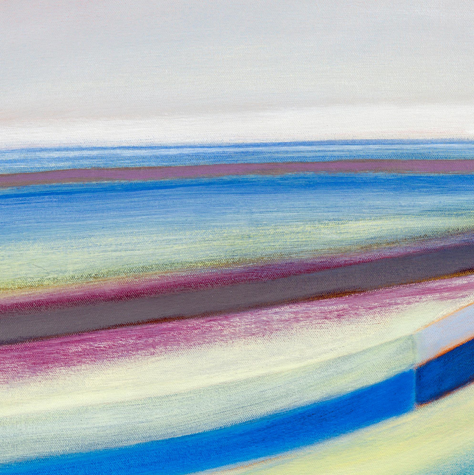 „Clearing“ – abstrakte Landschaft – Farbblockmalerei – Impressionismus  (Abstrakt), Painting, von Susan Maakestad