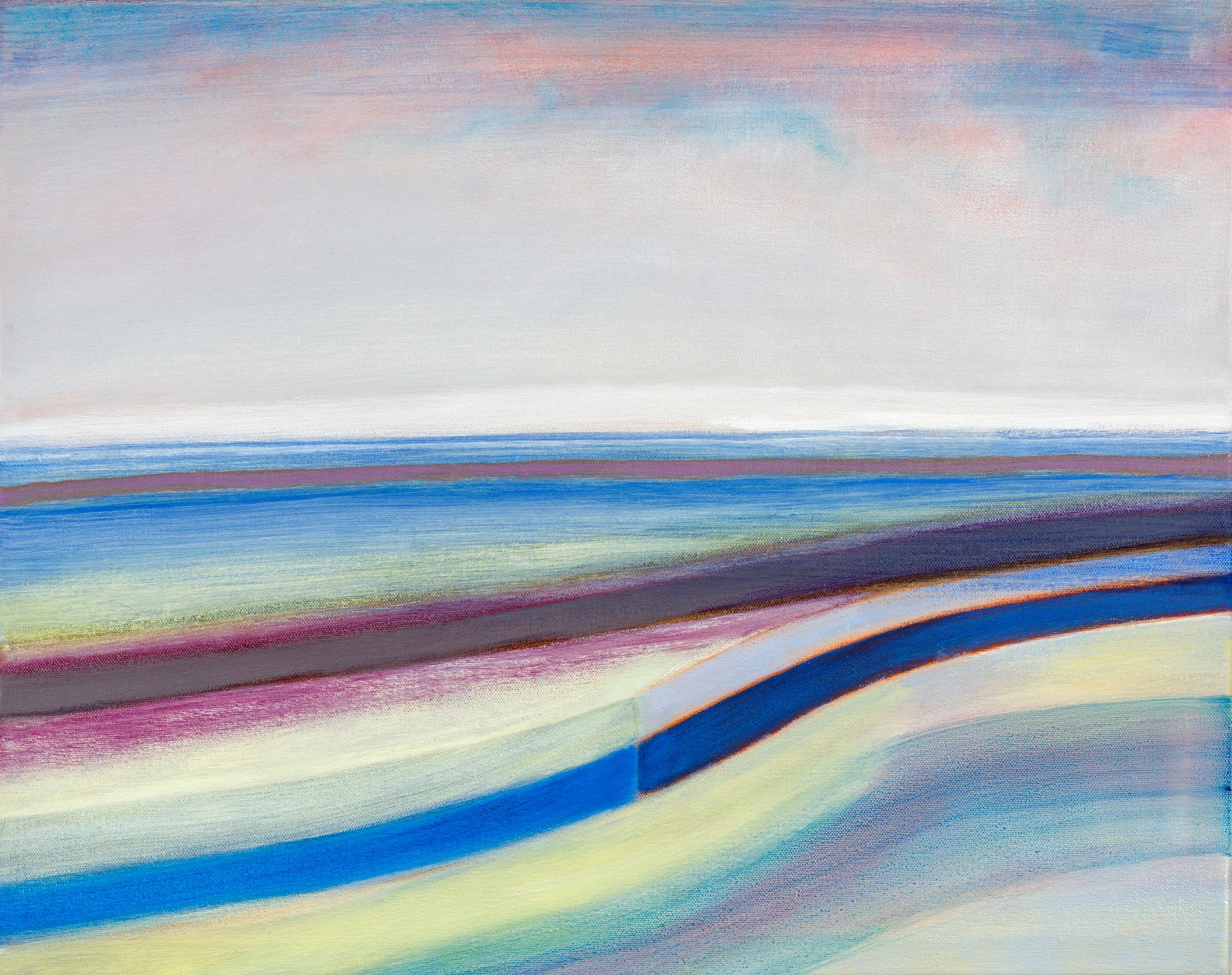 Susan Maakestad Abstract Painting – „Clearing“ – abstrakte Landschaft – Farbblockmalerei – Impressionismus 