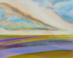 „Heavenly“ – abstrakte Landschaft – Farbblockmalerei – Impressionismus – Streifen