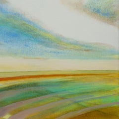 'Land and Sky' - abstract landscape - color block - impressionism - stripes