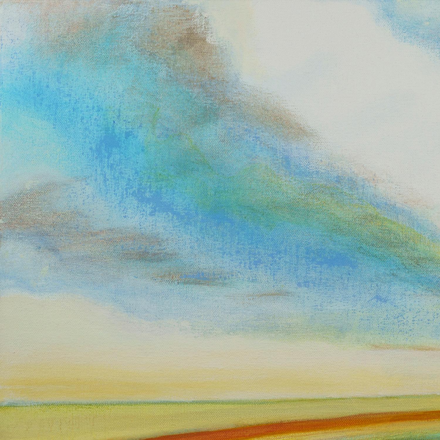 'Land and Sky' - abstract landscape - color block - impressionism - stripes - Abstract Painting by Susan Maakestad